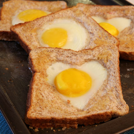 Kids Toasted Egg Shapes